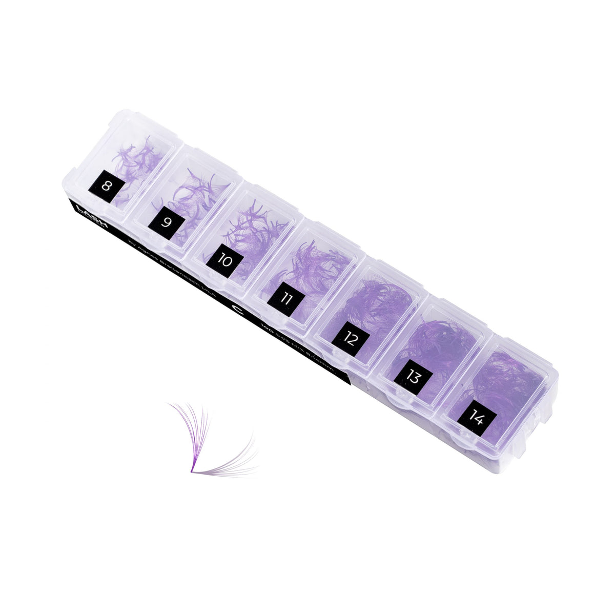 LASH MASTER Fertige Wimpern Fächer 10D Lila