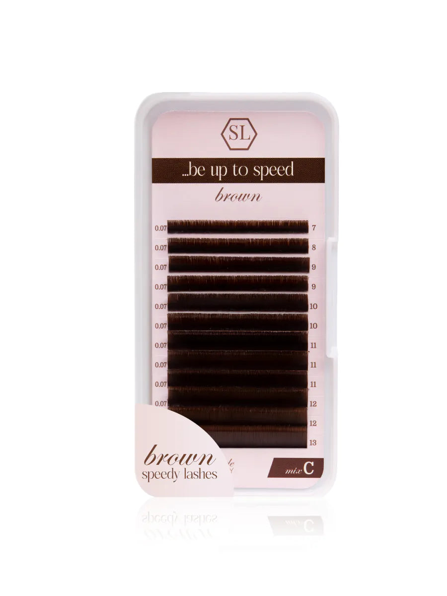 SL Wimpern Speedy Brown Easy Fan